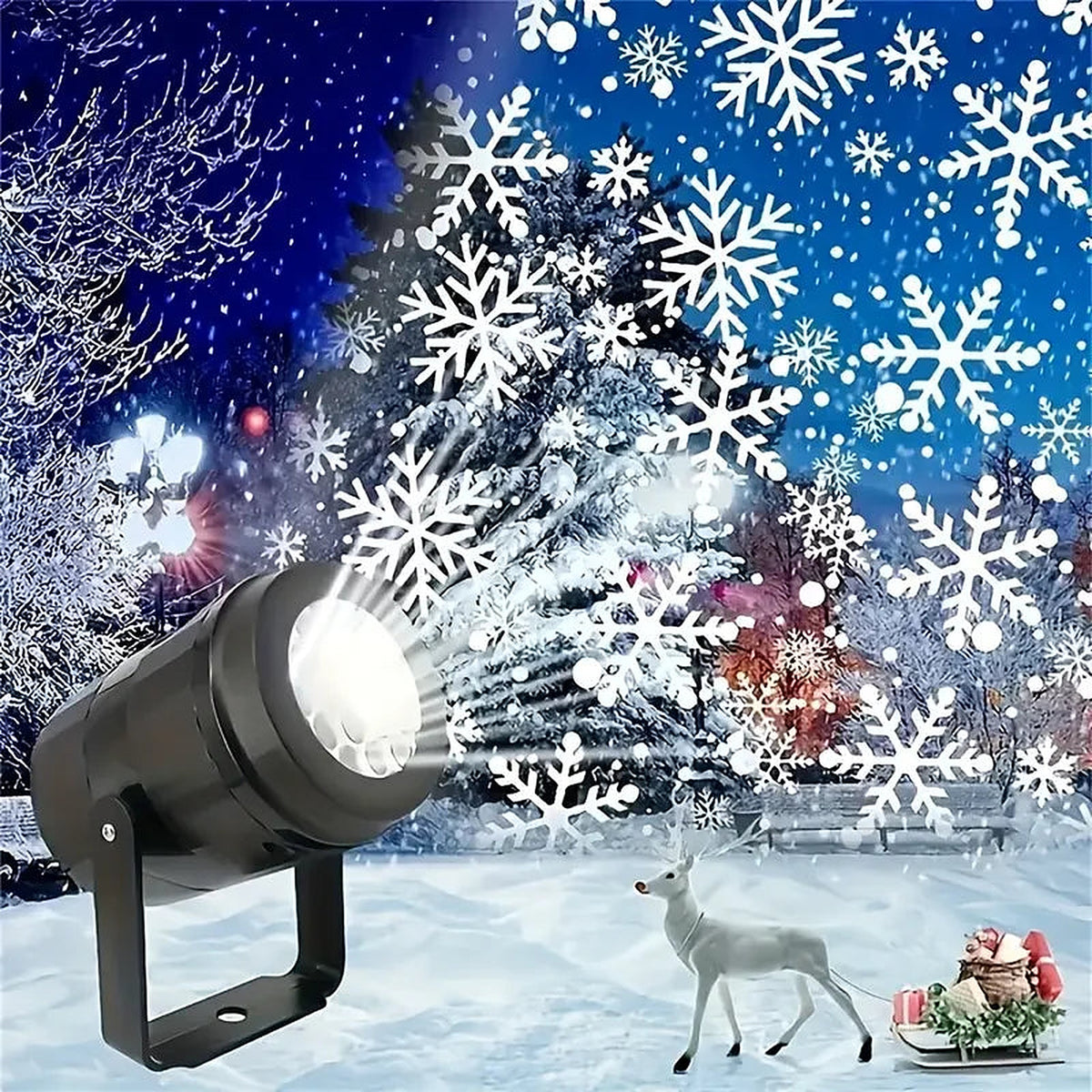 Rotating Snowflake Projector Light, USB