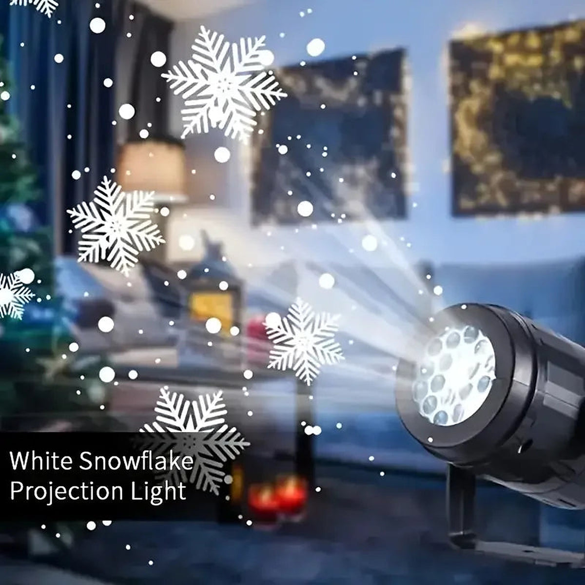 Rotating Snowflake Projector Light, USB