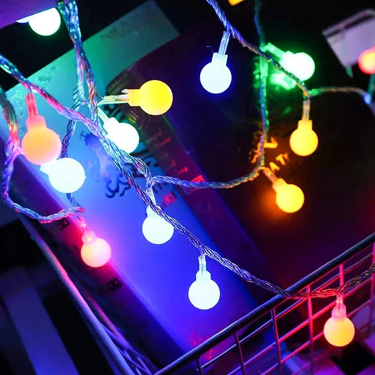 Globe Ball LED String Lights, USB or Battery