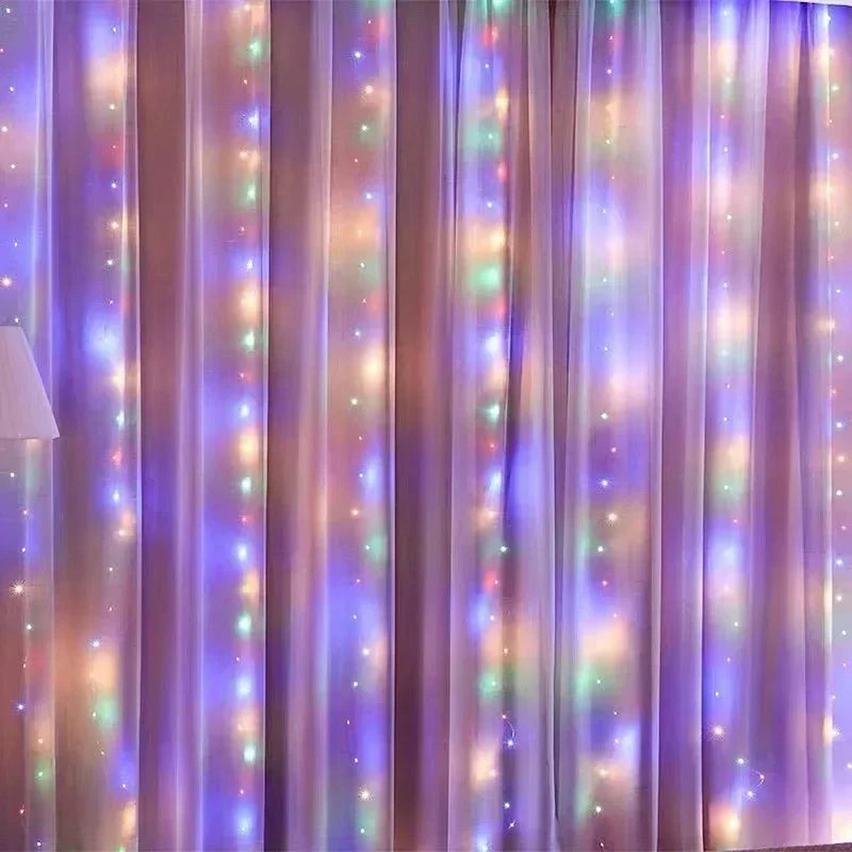 Multicolor LED curtain lights