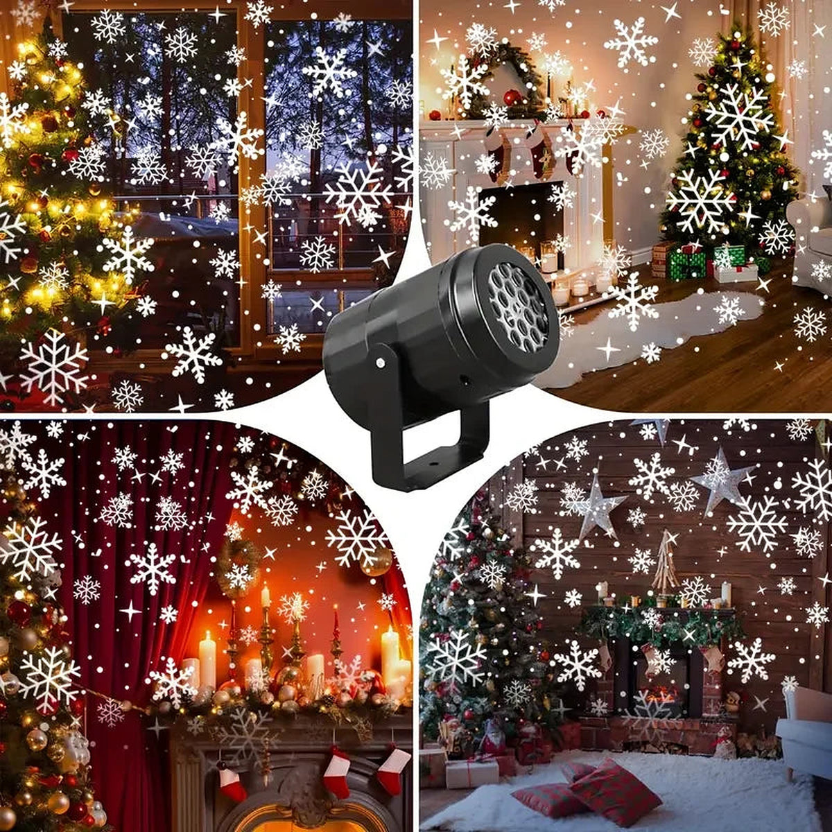 Rotating Snowflake Projector Light, USB