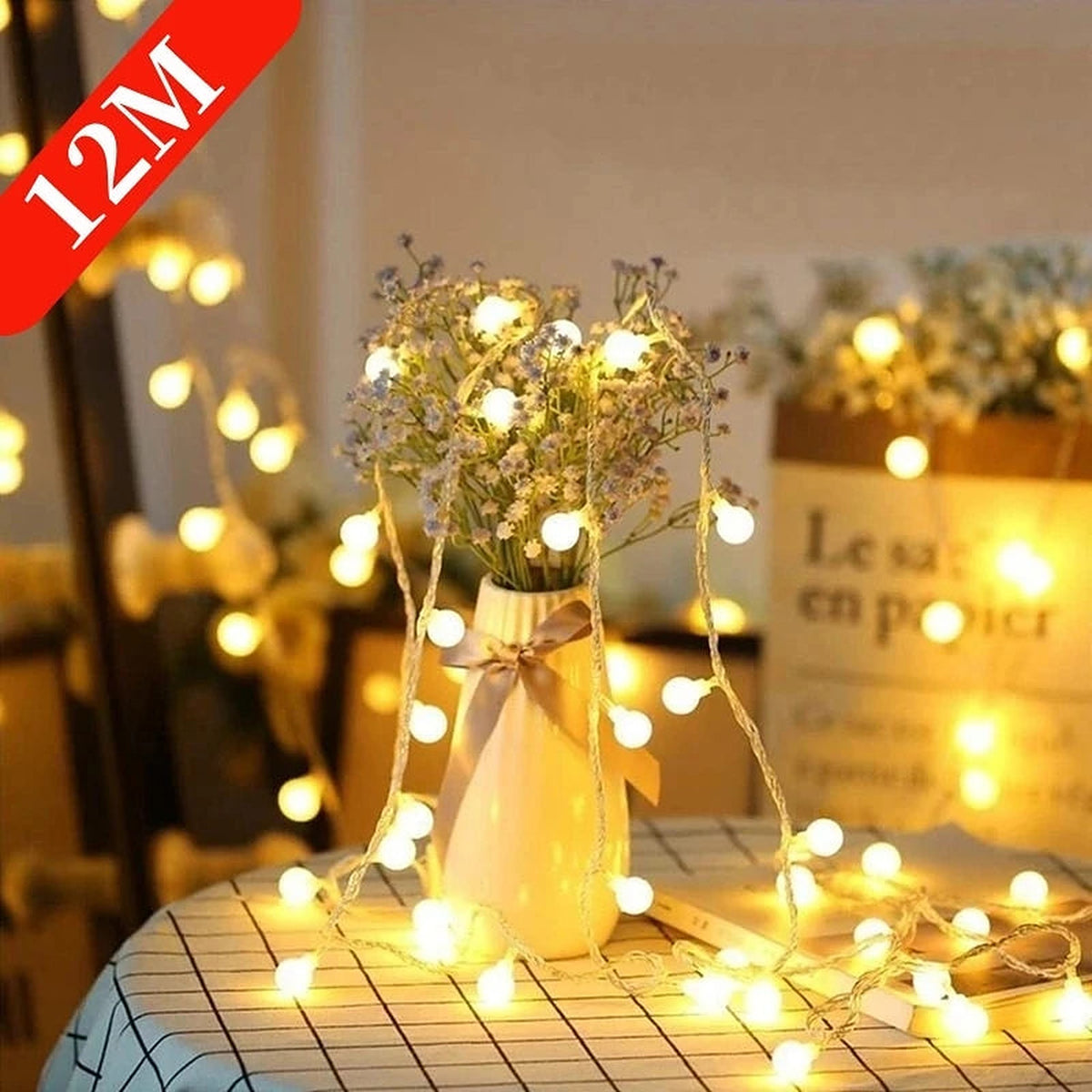 Globe Ball LED String Lights, USB or Battery