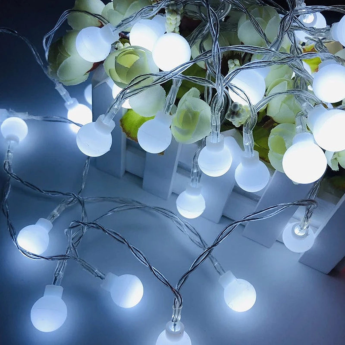 Globe Ball LED String Lights, USB or Battery