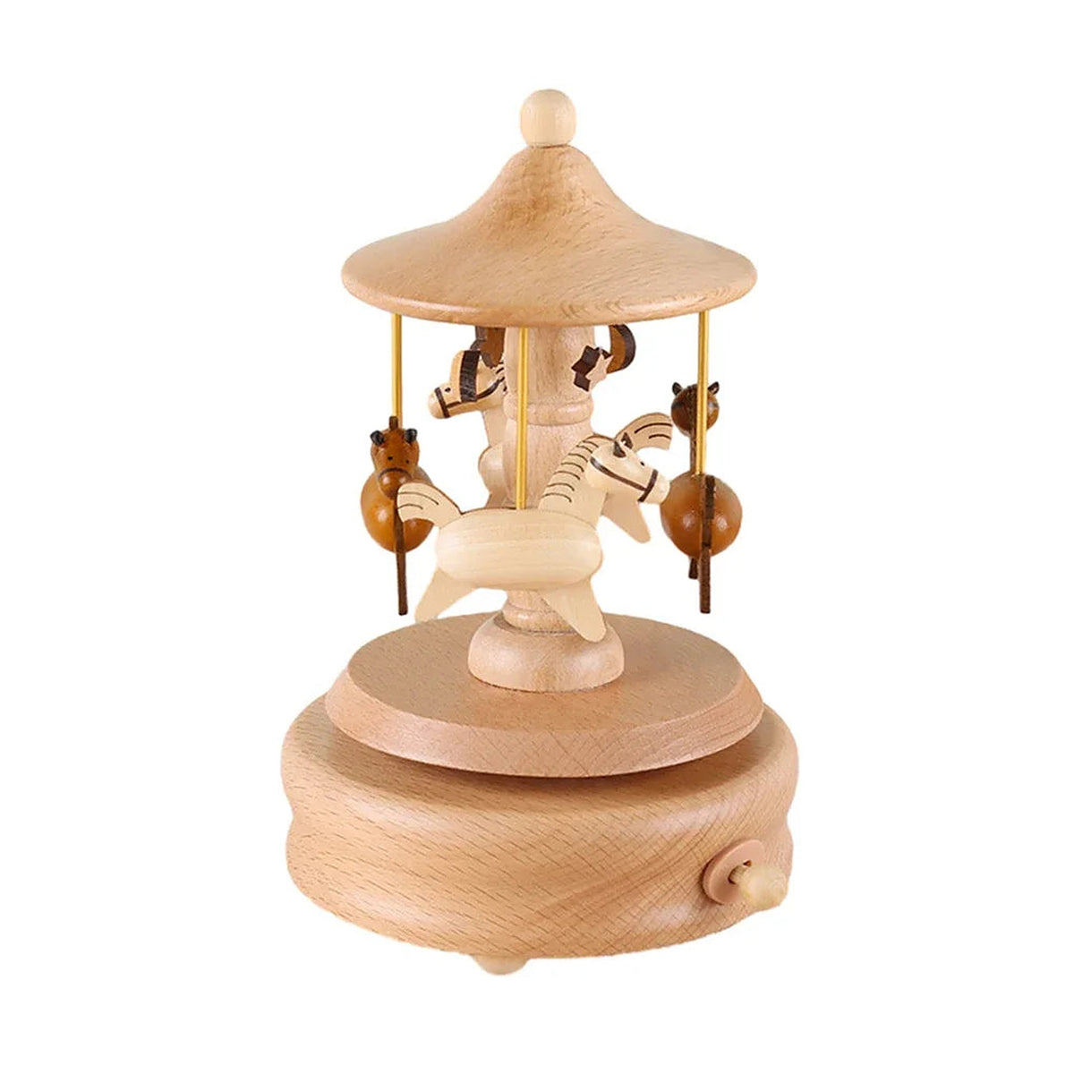 Wooden Wind-Up Music Box