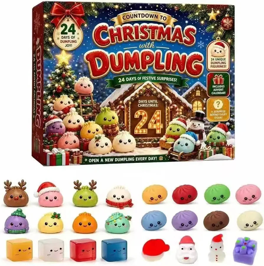 Countdown to Christmas Dumpling Advent Calendar – 24 Squishy Surprises
