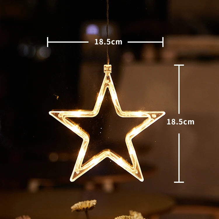 Christmas Window Lights – LED Silhouette Suction Cup Decorations