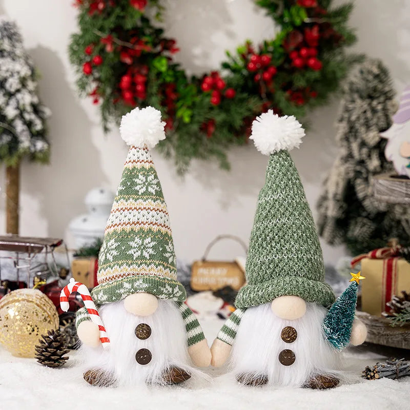 Glowing Christmas Gnome – Knitted LED Light-Up Holiday Decor