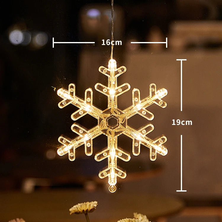 Christmas Window Lights – LED Silhouette Suction Cup Decorations