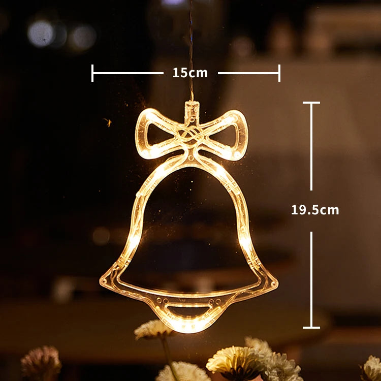 Christmas Window Lights – LED Silhouette Suction Cup Decorations