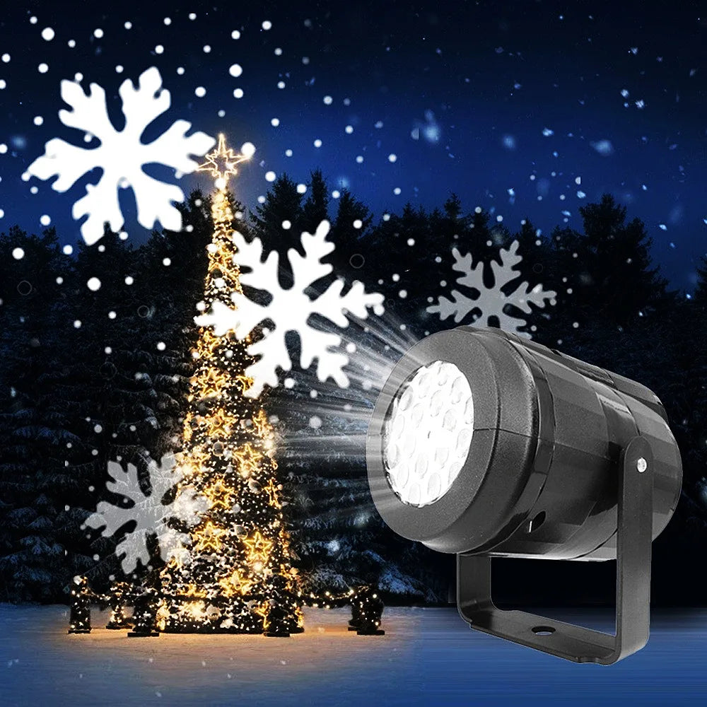 Snowflake Projector Light – Indoor & Outdoor Falling Snow Christmas Light