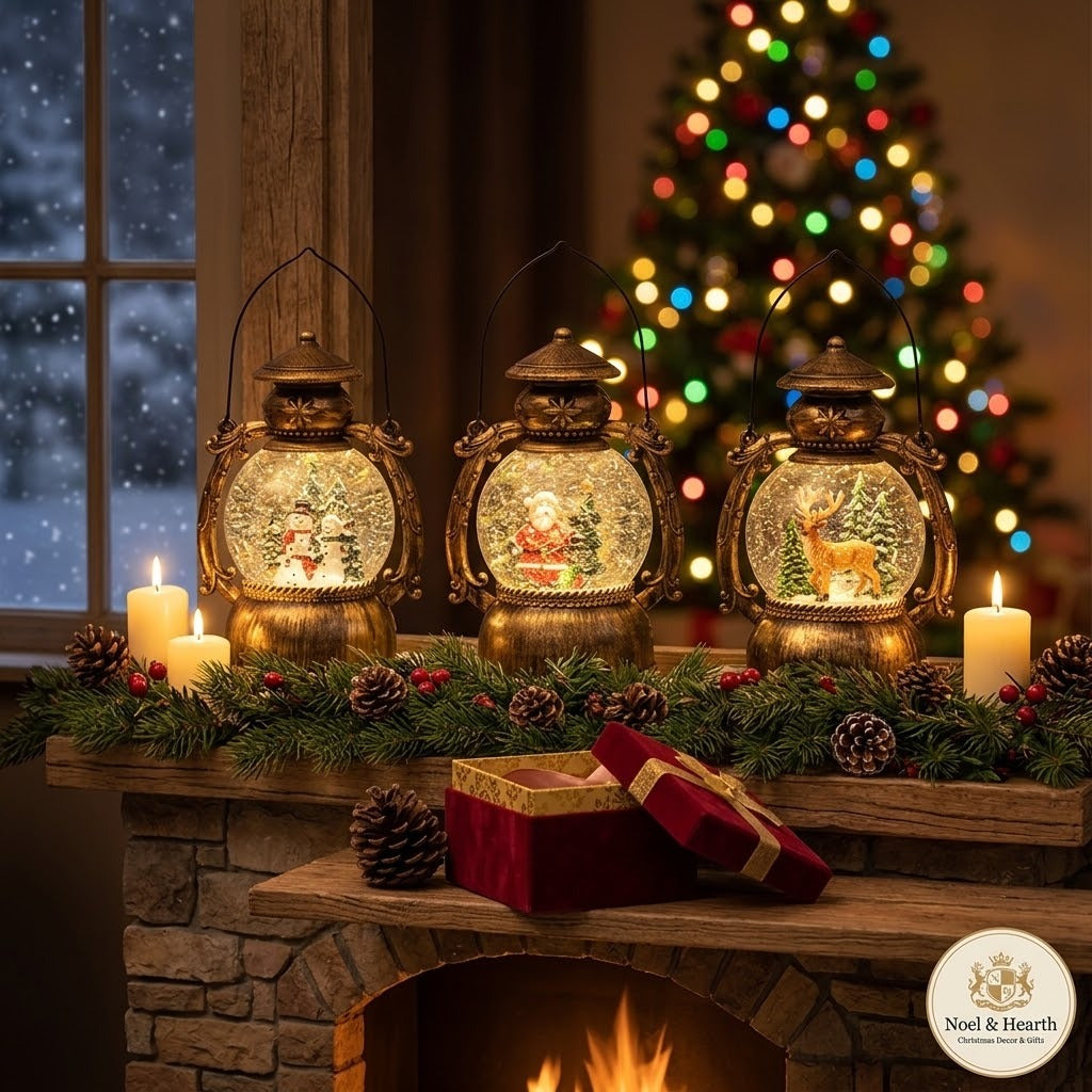 Musical Snow Globe Lantern